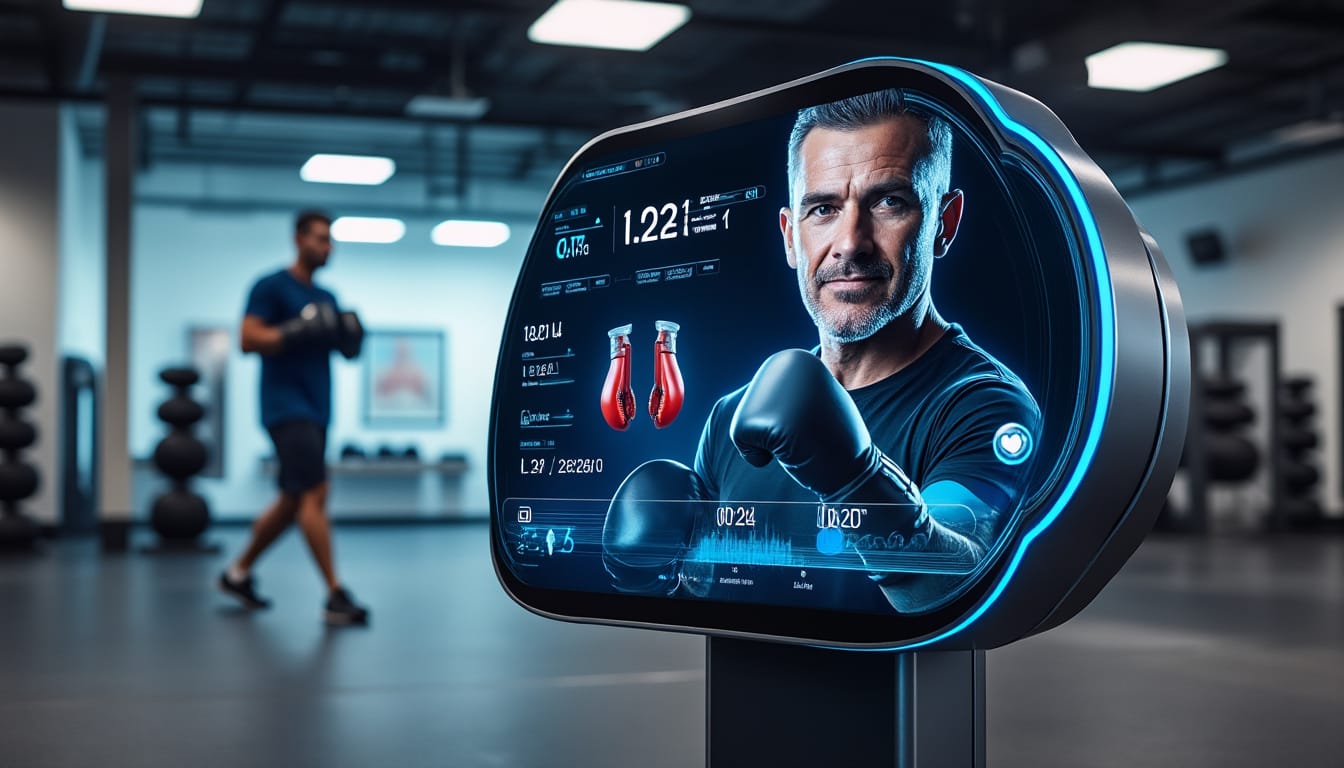 découvrez le sac de boxe interactif de growl qui vous permet de toucher votre coach virtuel tout en perfectionnant vos compétences. améliore