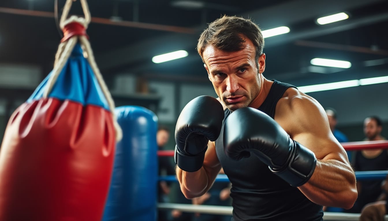 découvrez comment l'entraînement de boxe d'emmanuel macron suscite des réactions vives sur les réseaux sociaux, entre admiration et critique