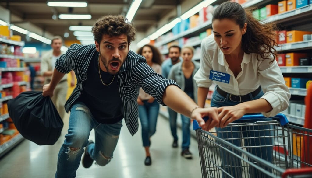 Yzeure : Une fuite mouvementée d’un magasin se termine par une altercation avec la vendeuse