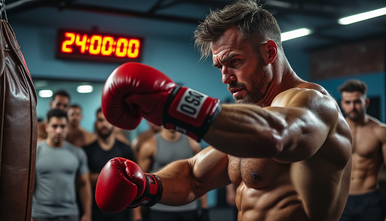 découvrez l'incroyable exploit d'un homme qui a battu le record mondial en s'entraînant sans relâche pendant 24 heures sur un sac de frappe. une performance époustouflante alliant endurance, détermination et passion pour la boxe.